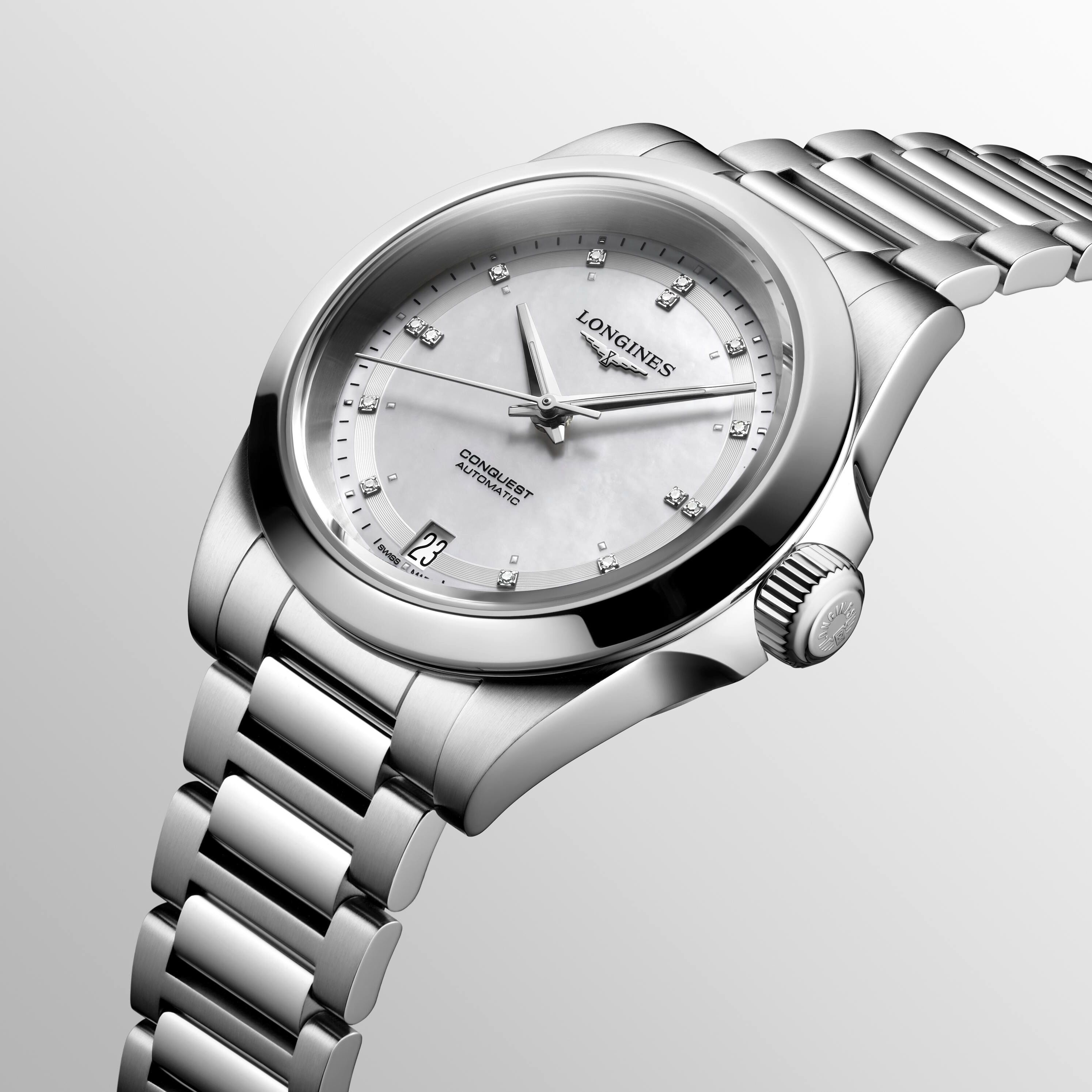 Longines Conquest Automatic 34 mm Stainless Steel and